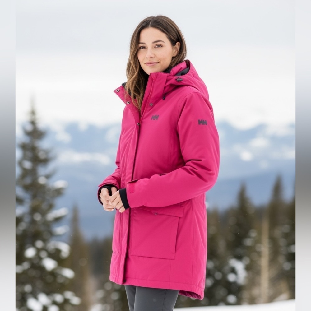 Helly Hansen Women's Vibrant Pink Ski Jacket - Sporty - Size M